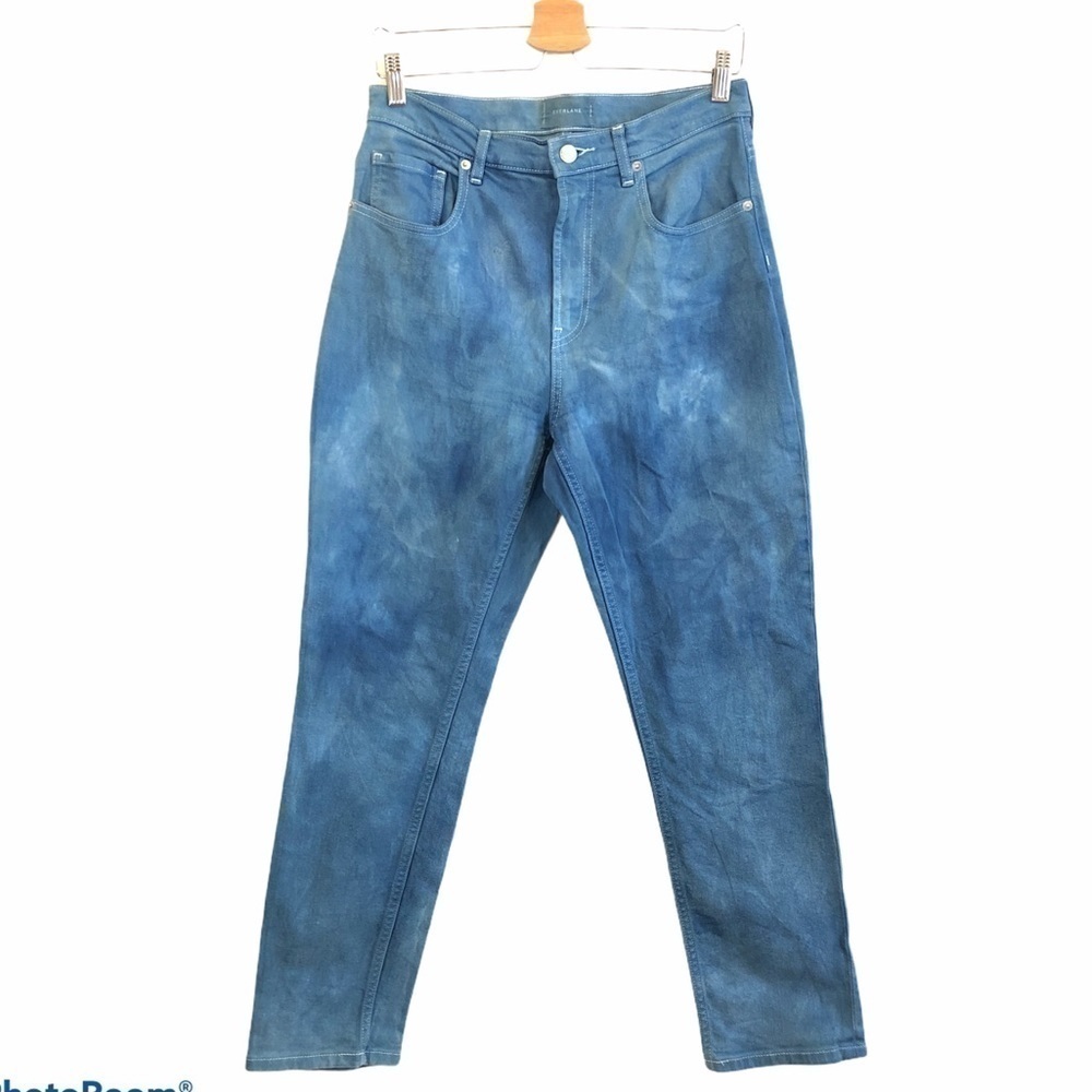 Everlane Blue Acid Wash High Rise Straight 30